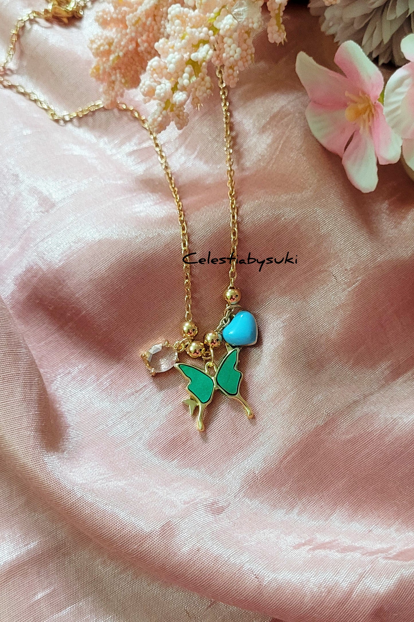 Fluttering Heart Necklace