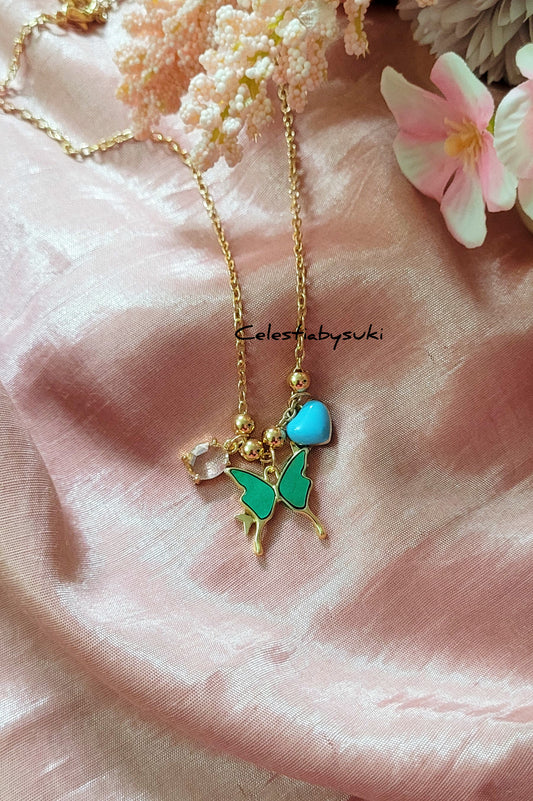 Fluttering Heart Necklace