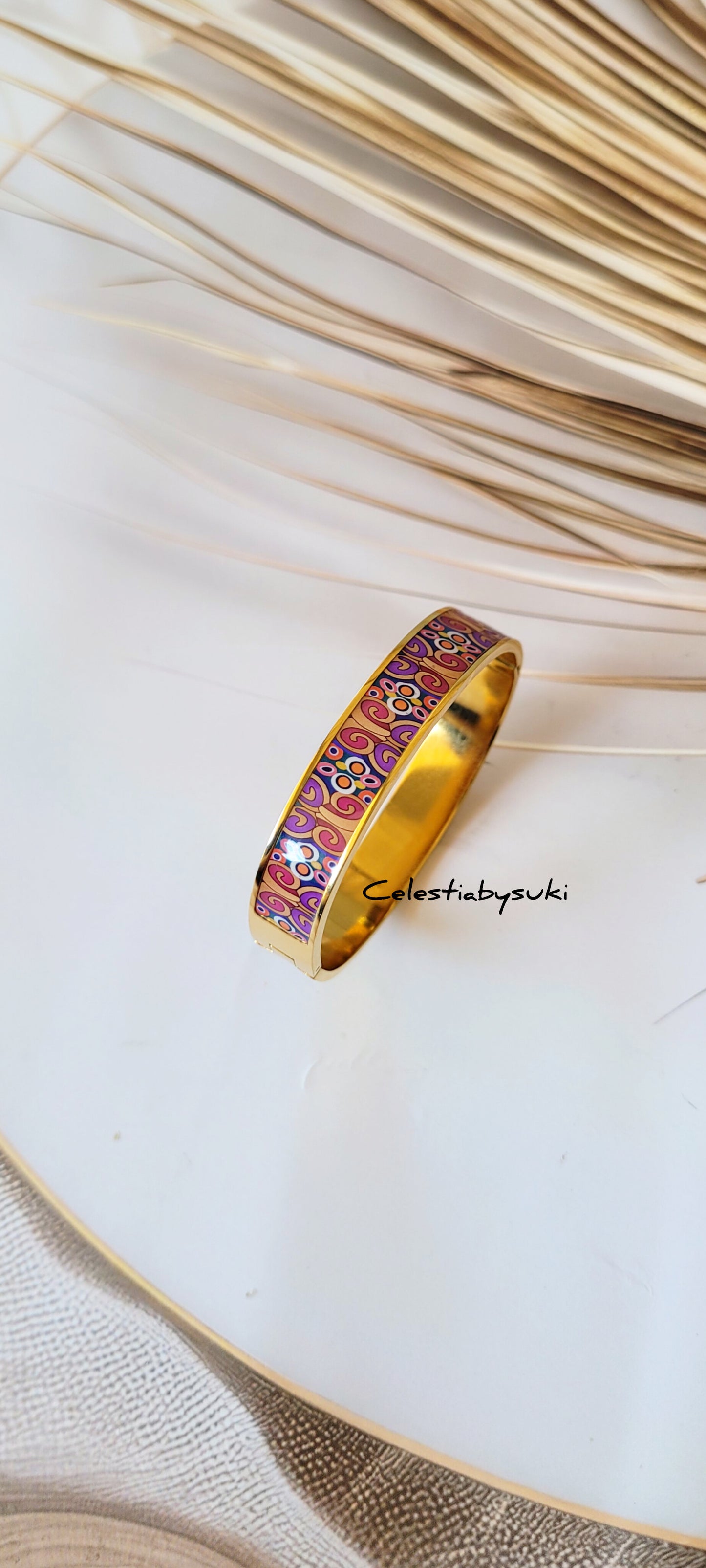 Mehfil Enamel Cuff