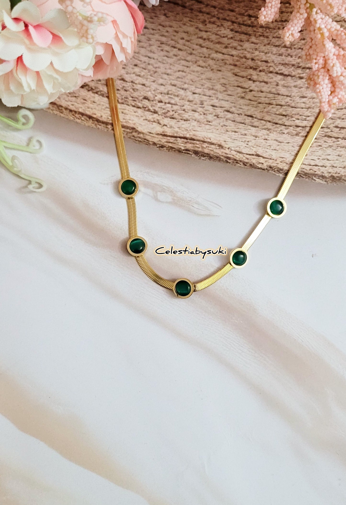 Celestial Emerald Chain