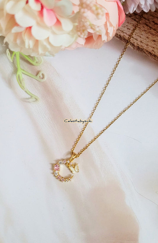Moon & Butterfly Necklace ππ¦β¨